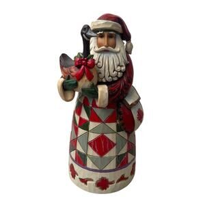 Jim Shore Canadian Santa Revel in a Reveillon 4017648 Figurine Used 7in